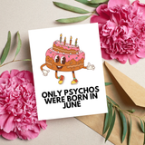 Funny June Birthday Card Gemini Cancer Zodiac Sign Gifts
