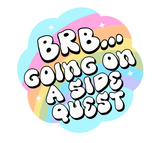 Going on a Side Quest Holographic Sticker