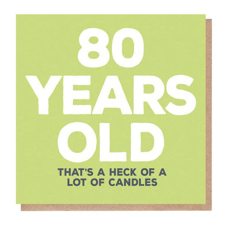 80 Years Old Card Birthday Greeting Card