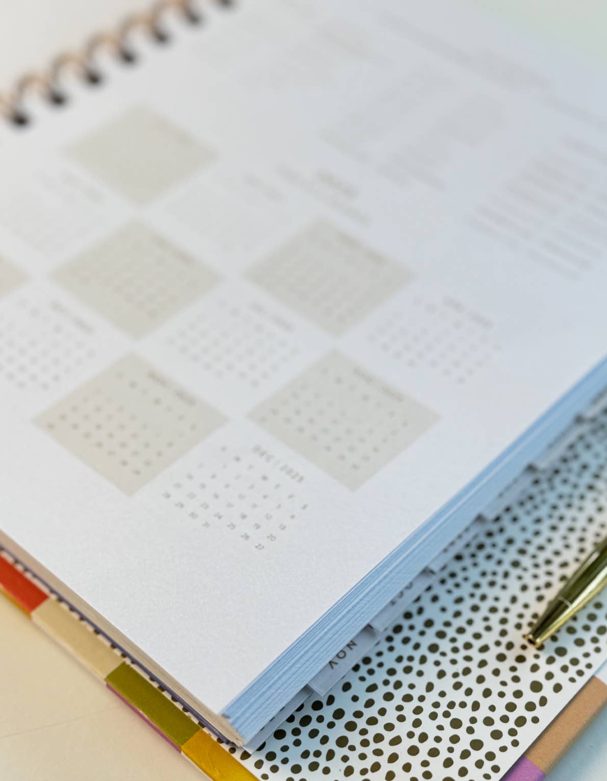 2025 Rainbow Waves Planner