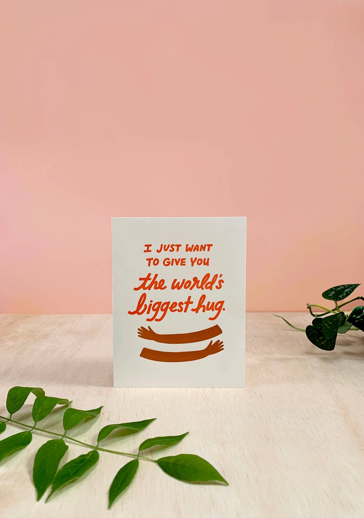 Biggest Hug Greeting Card