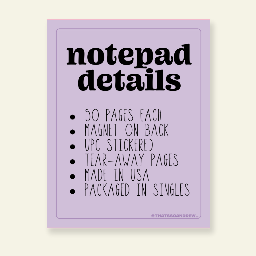 Daily Gay Thoughts Notepad