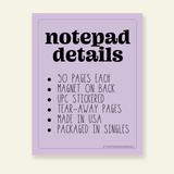 Daily Gay Thoughts Notepad