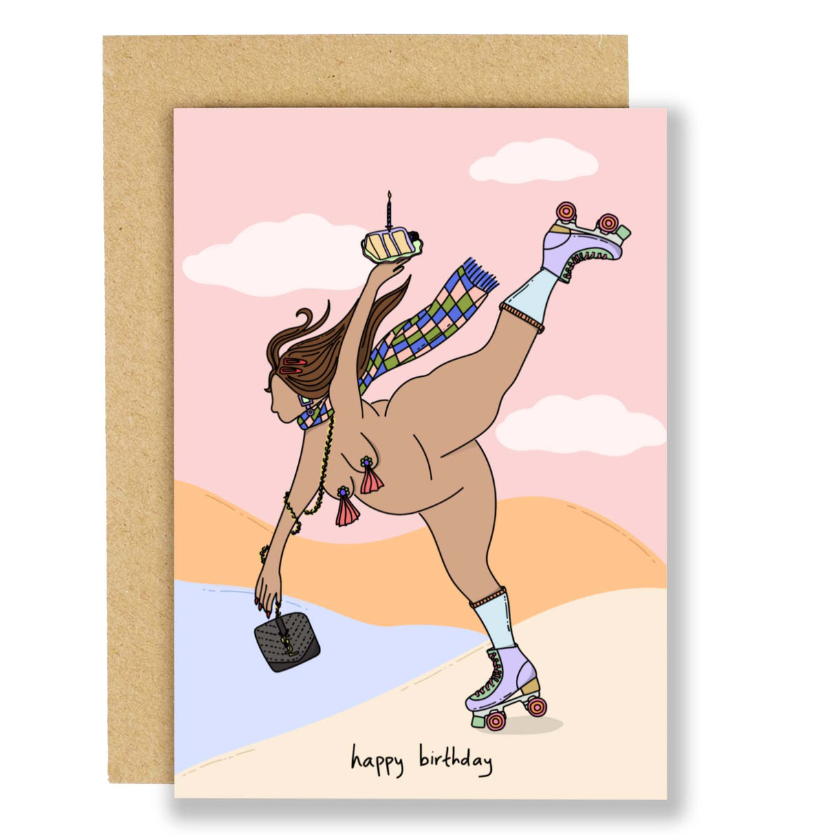 Skater Girl Birthday Card