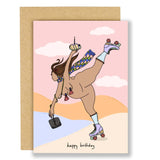 Skater Girl Birthday Card