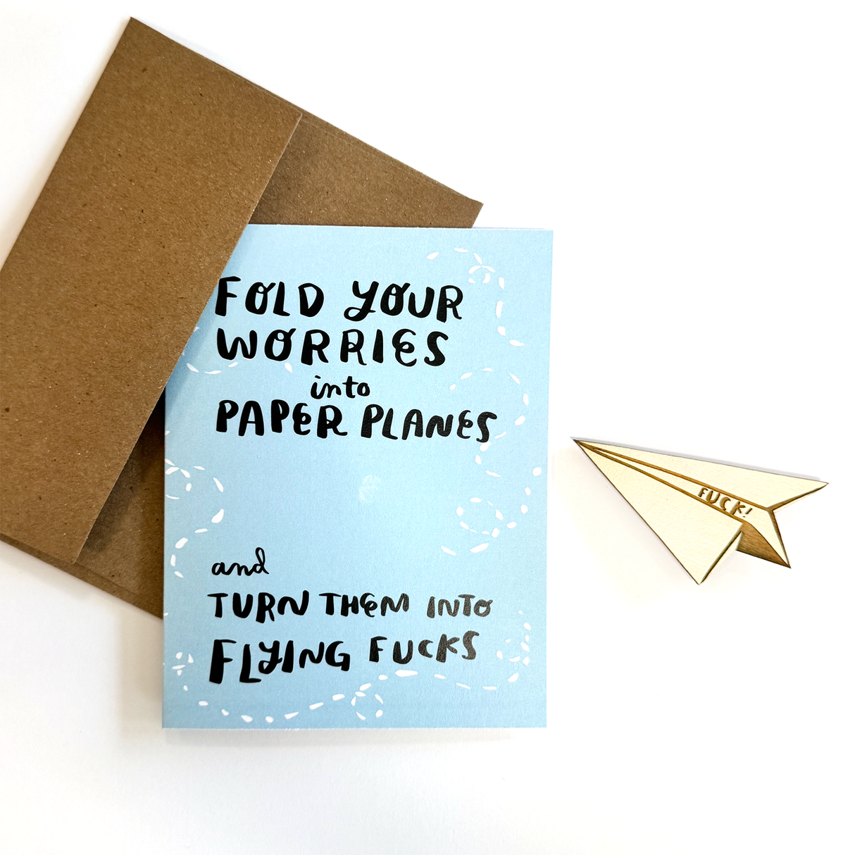 Paper Planes Magnet w/ Greeting Card