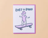 Baby on Board Letterpress Card