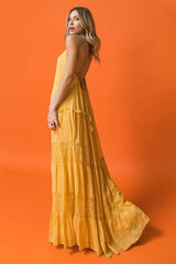 Marigold Tiered Maxi Dress