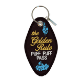 Puff Puff Pass Embroidered Keychain