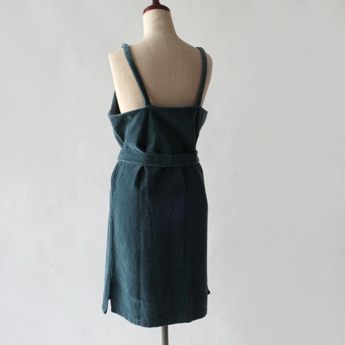 Velvet Button Dress