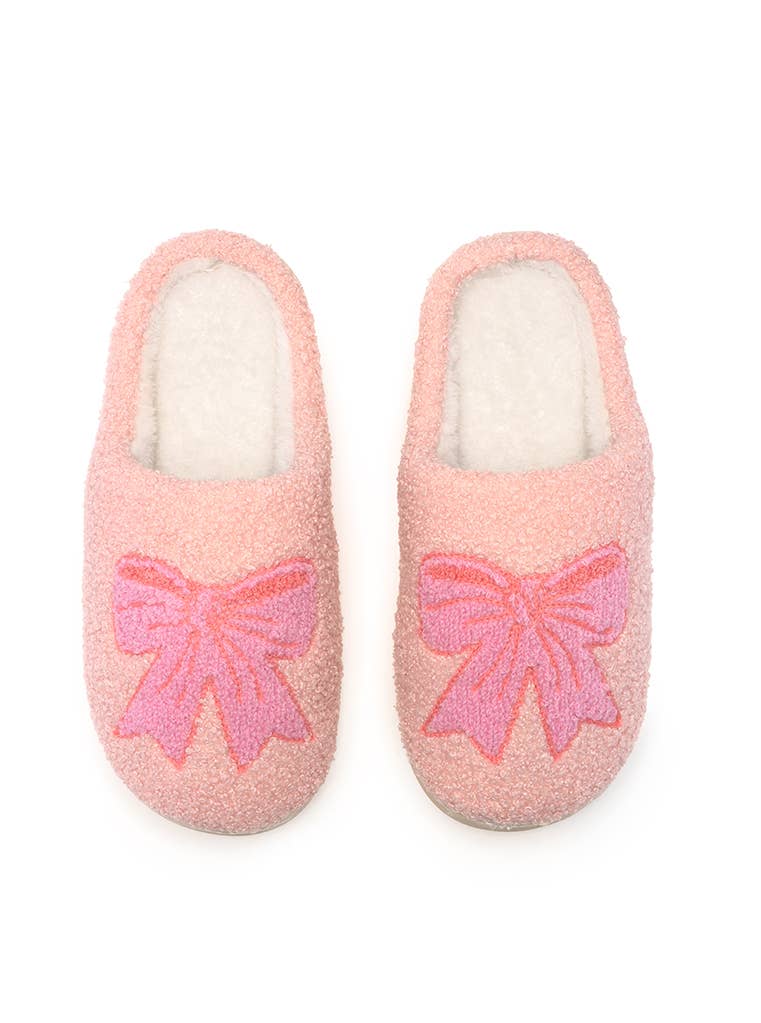 Pink Bows Indoor / Outdoor Slippers
