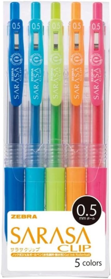 Japanese Gel Pen ZEBRA Sarasa Clip 0.5mm Pen Sets