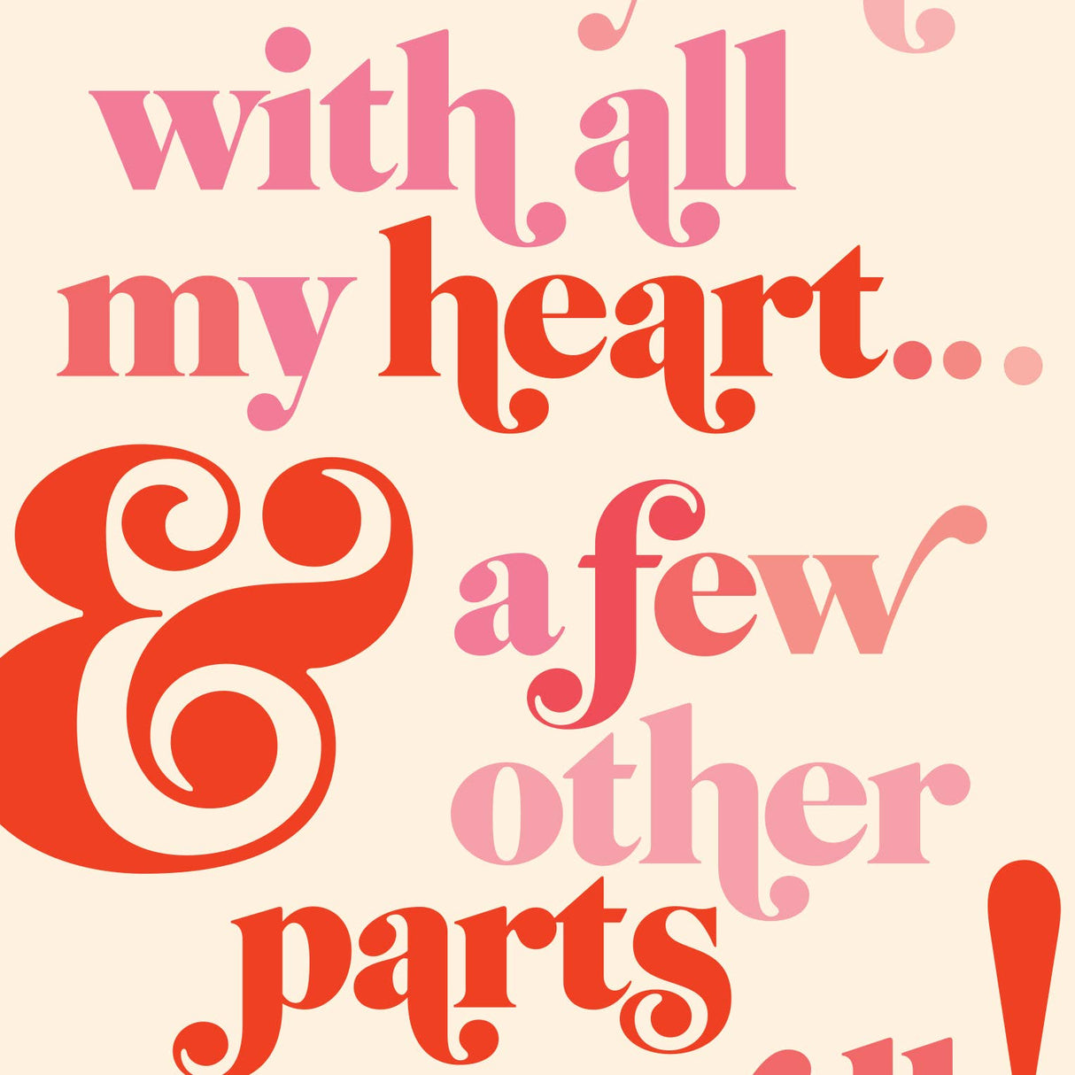 A Few Other Parts Love Greeting Card