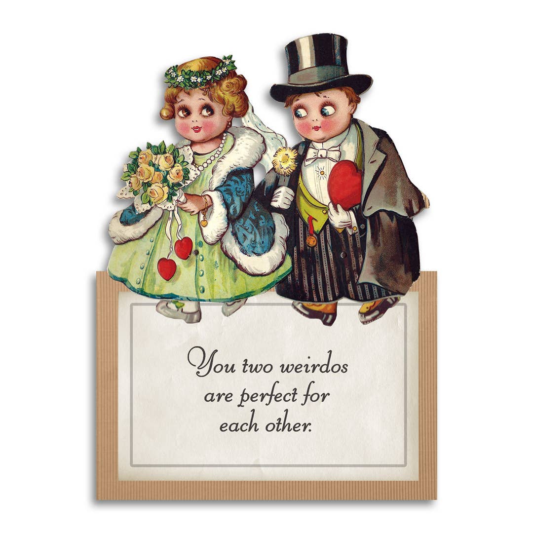 Perfect Weirdos Wedding Greeting Card