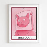 Cat Tarot The Fool Art Print