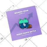 Bizness Frog Enamel Pin