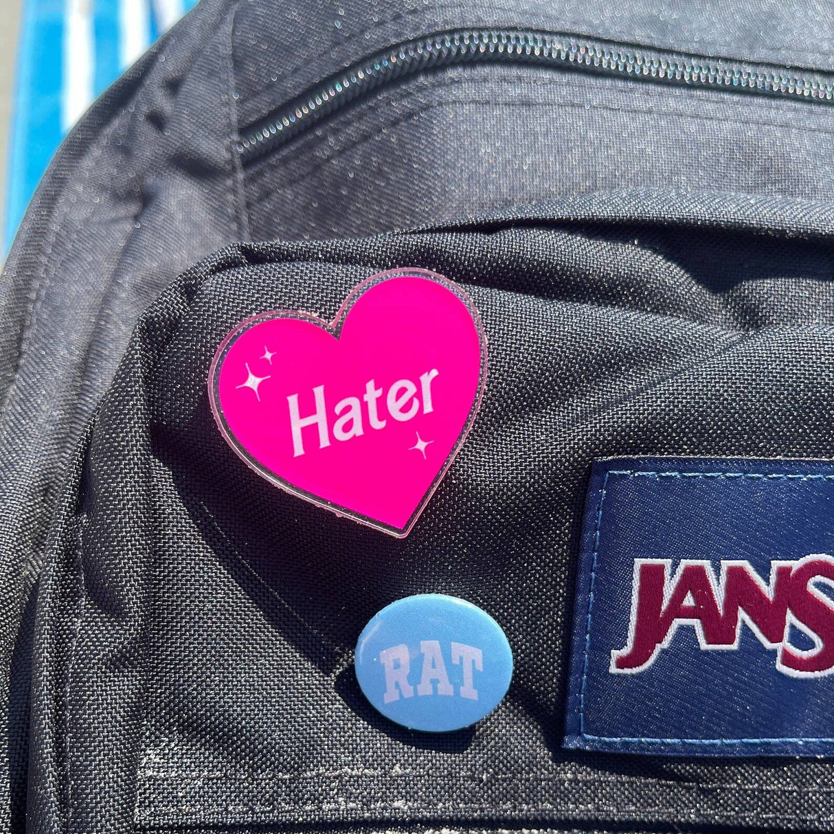 Hater Acrylic Pin