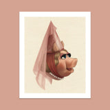 Princess Miss Piggy 8x10 Art Print