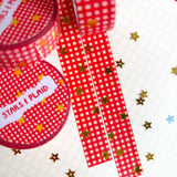 Stars & Plaid Foil Washi Tape
