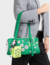 Esther Irish Green Satchel Mini Bag - Floralia Design