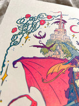 Dragon Witch Riso Print
