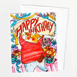 A2 Greeting Card - Birthday Pup