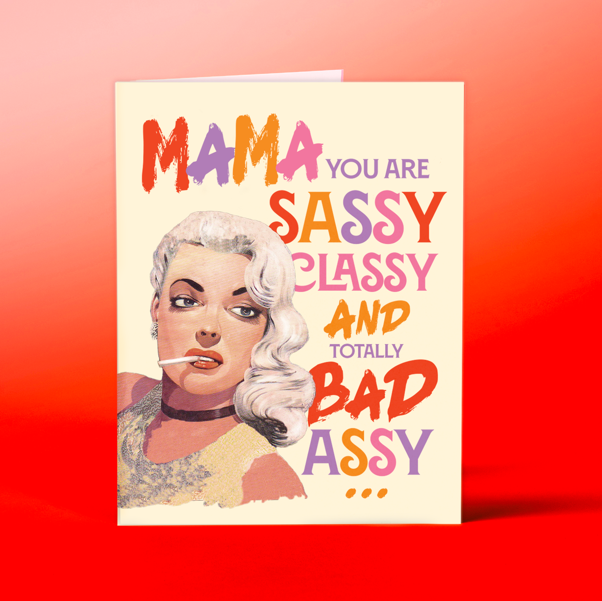 Badassy Mama Greeting Card