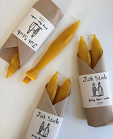 FISH STICKS - Fancy Beeswax Fish-Shaped Taper Candles