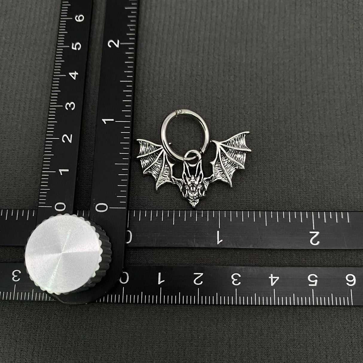 Gothic Bat Huggie Earrings - GT