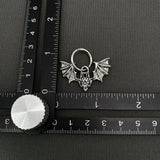 Gothic Bat Huggie Earrings - GT