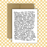 Alright So Greeting Card