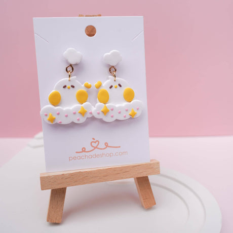 Floating Birdie Earrings