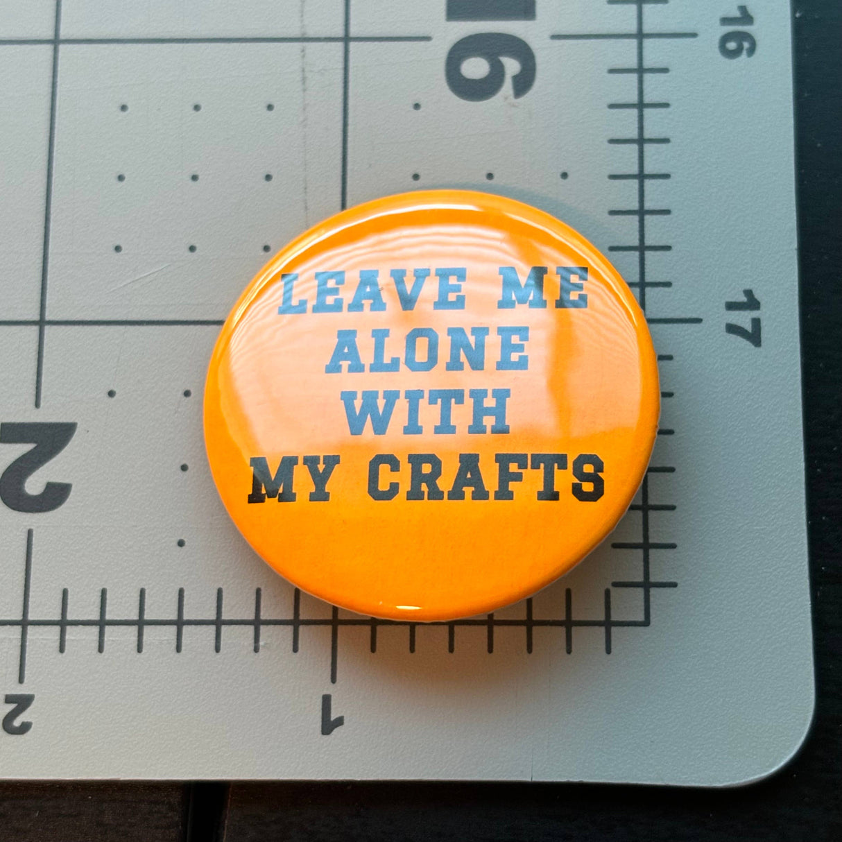 Support Your Local Craft Store Pinback Button