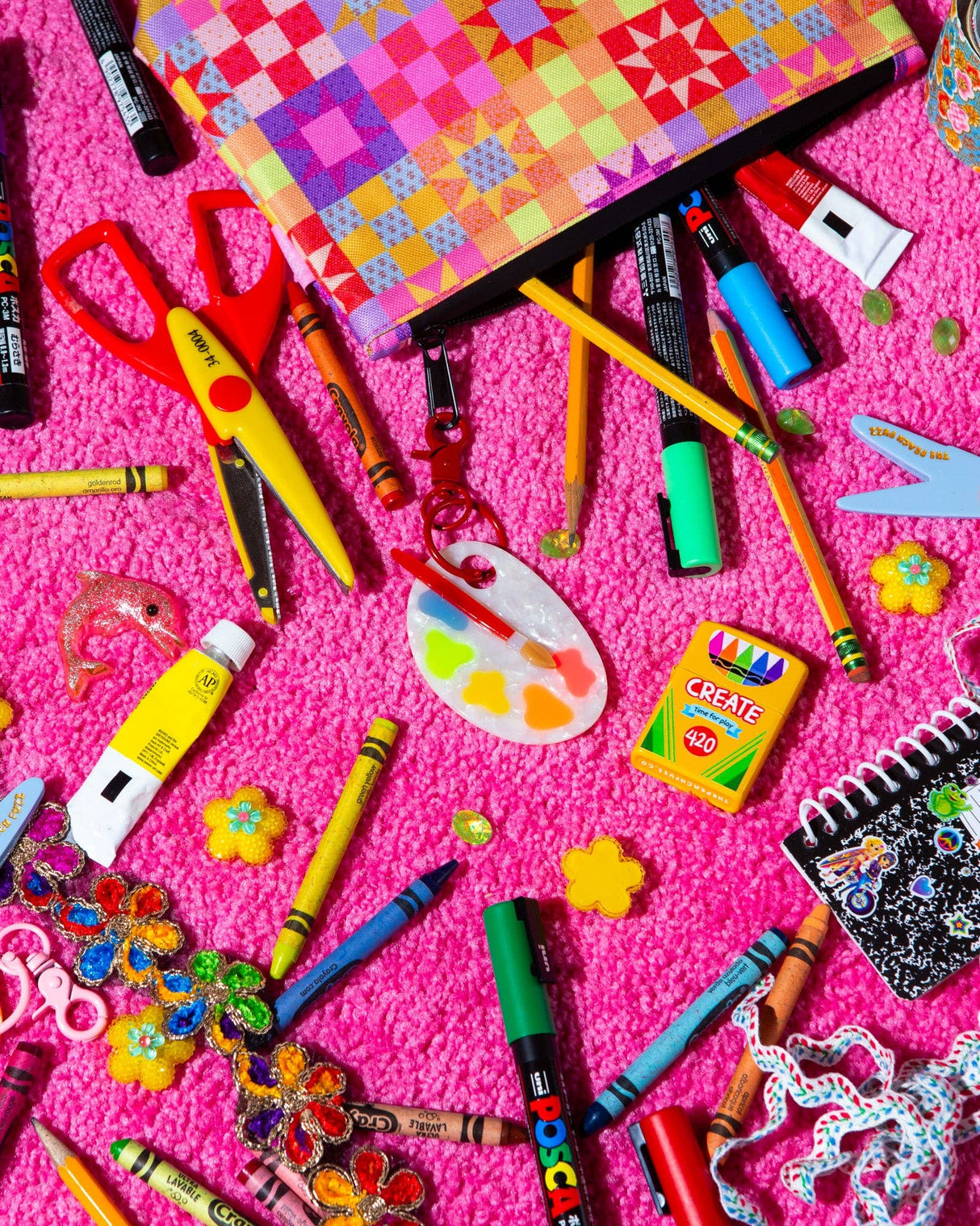 Paint Palette Bag Charm