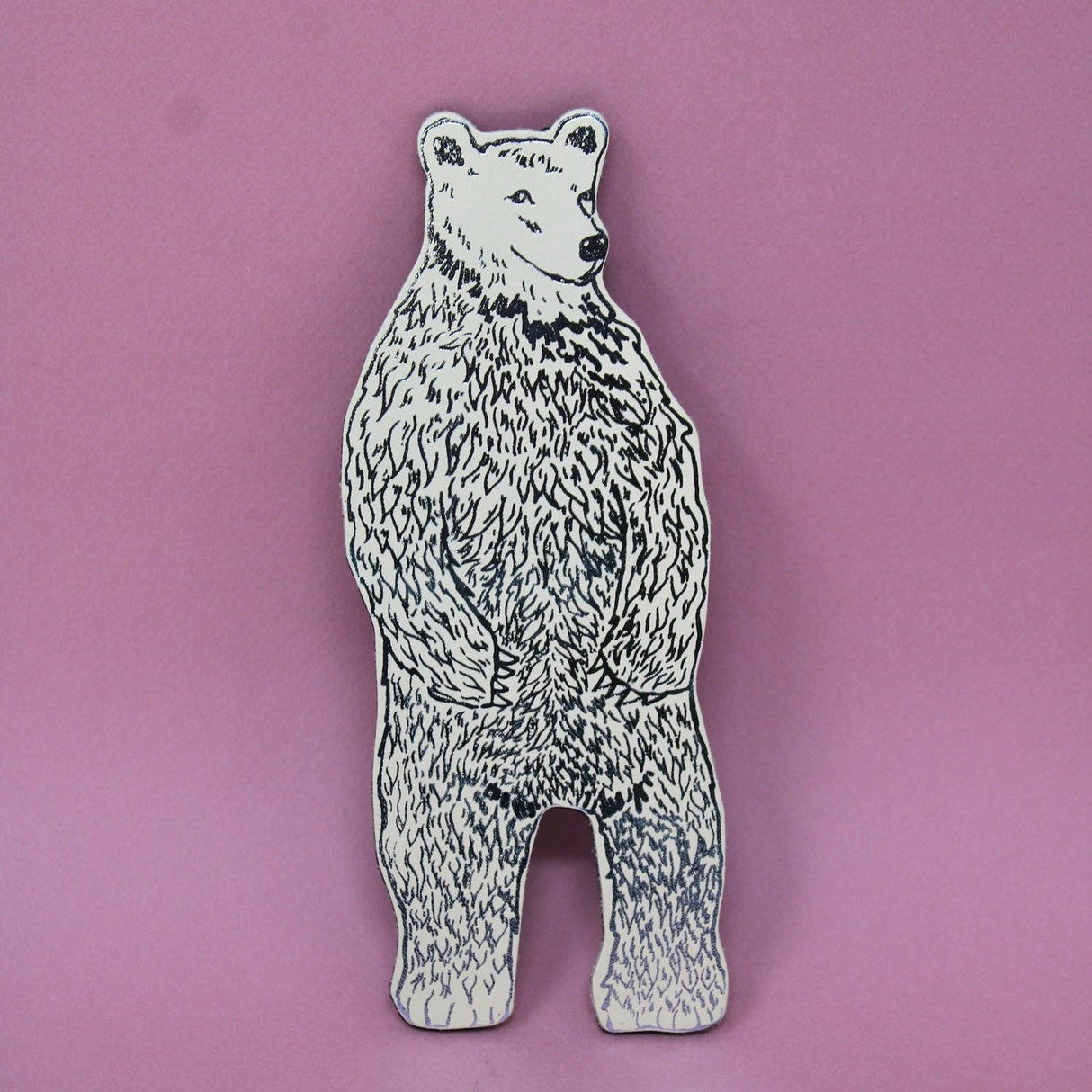 Leather Bear Magnet