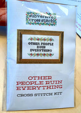 Not Today, Satan Cross-Stitch Kit