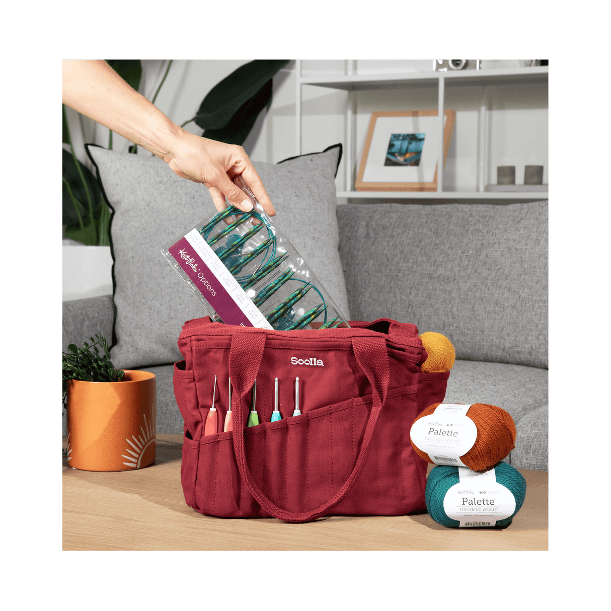 Soolla Studio Artist Bag, Becca Sands, Crochet Project Bag