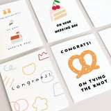 Wedding Card - Pretzel Knot Congrats