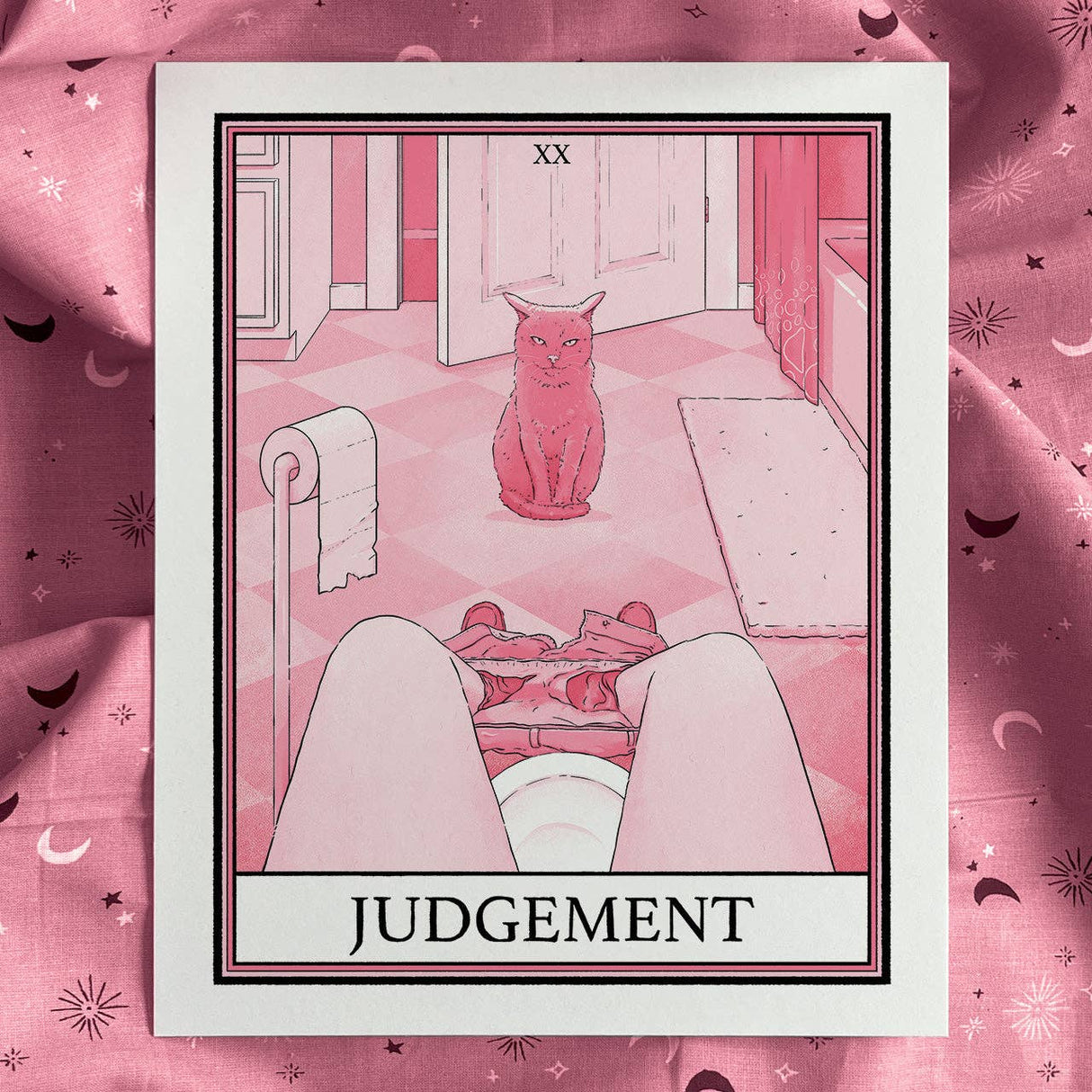 Cat Tarot Judgement Art Print