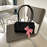 Puffy Bow Bag Charm or Keychain