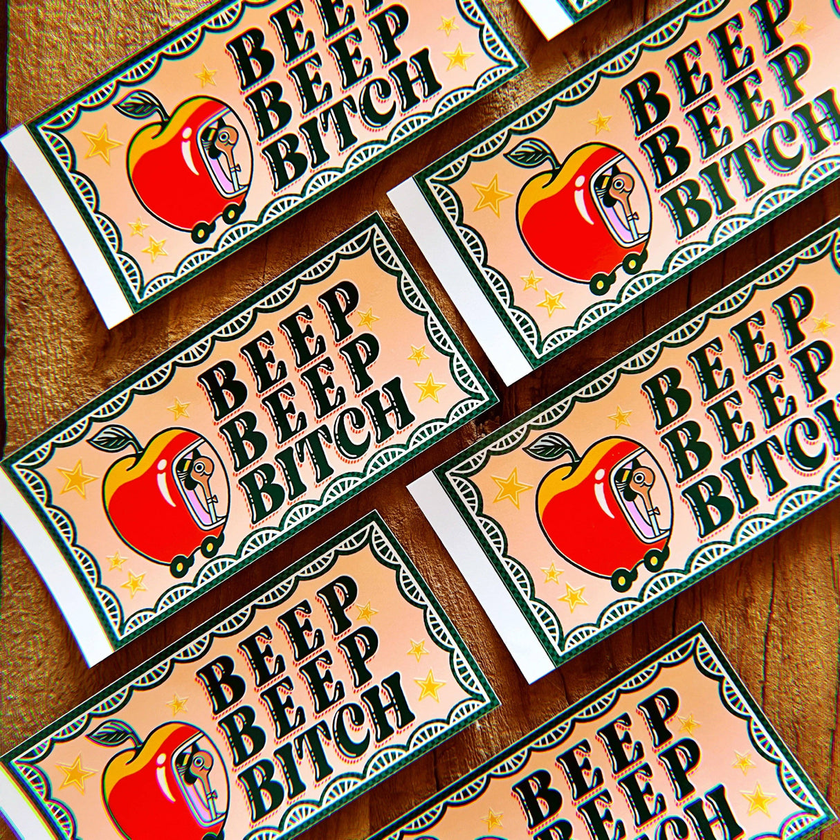 Beep Beep Bitch Bumper Sticker