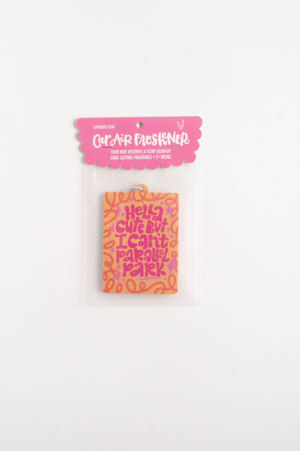 Hella Cute But I Can’t Parallel Park Air Freshener, Lavender