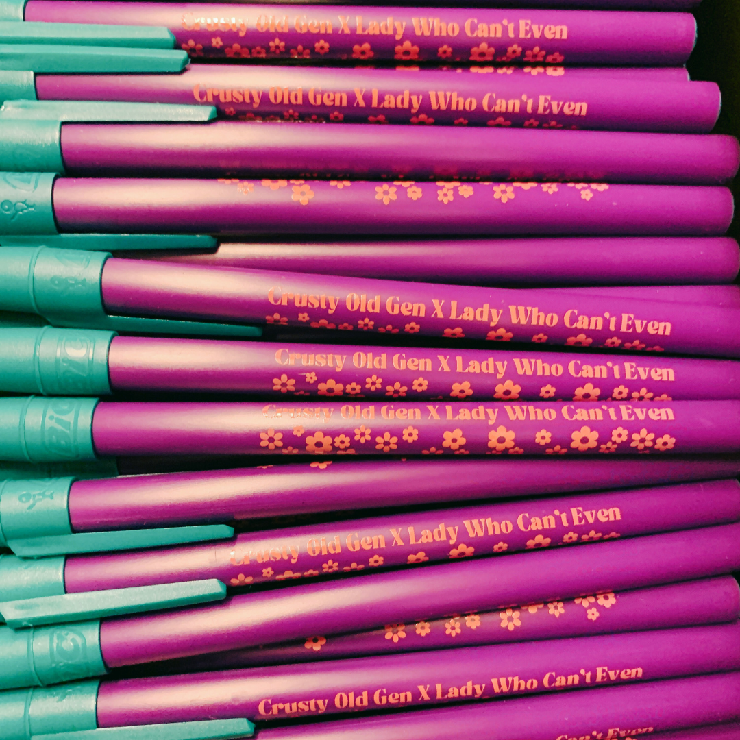 Crusty Old Gen X Lady Who Can't Even Ballpoint Pen