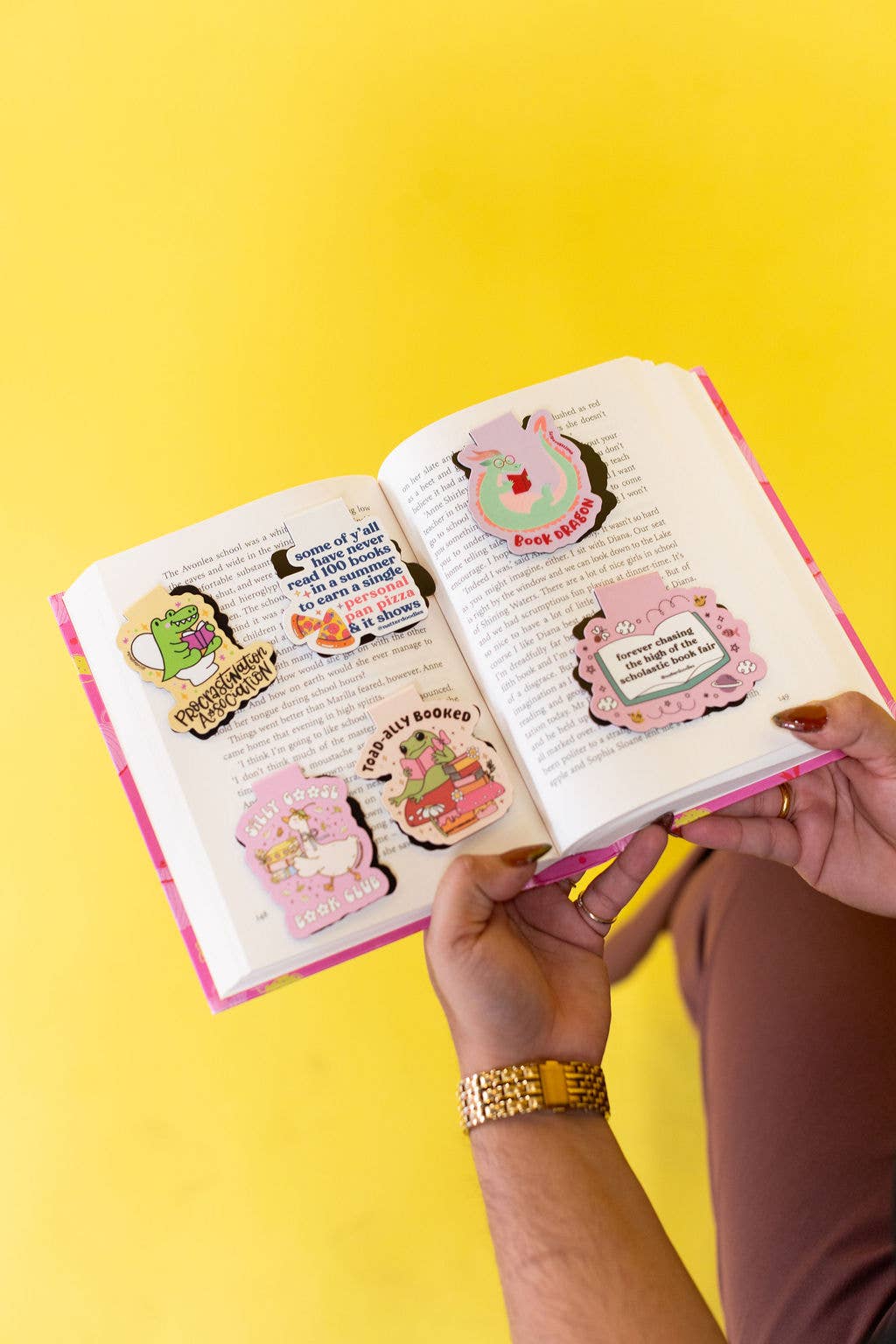 Toad-ally Booked Magnetic Bookmark