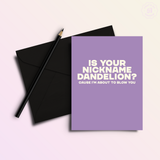 Dandelion Blow You Funny | Snarky Valentine's Love Card