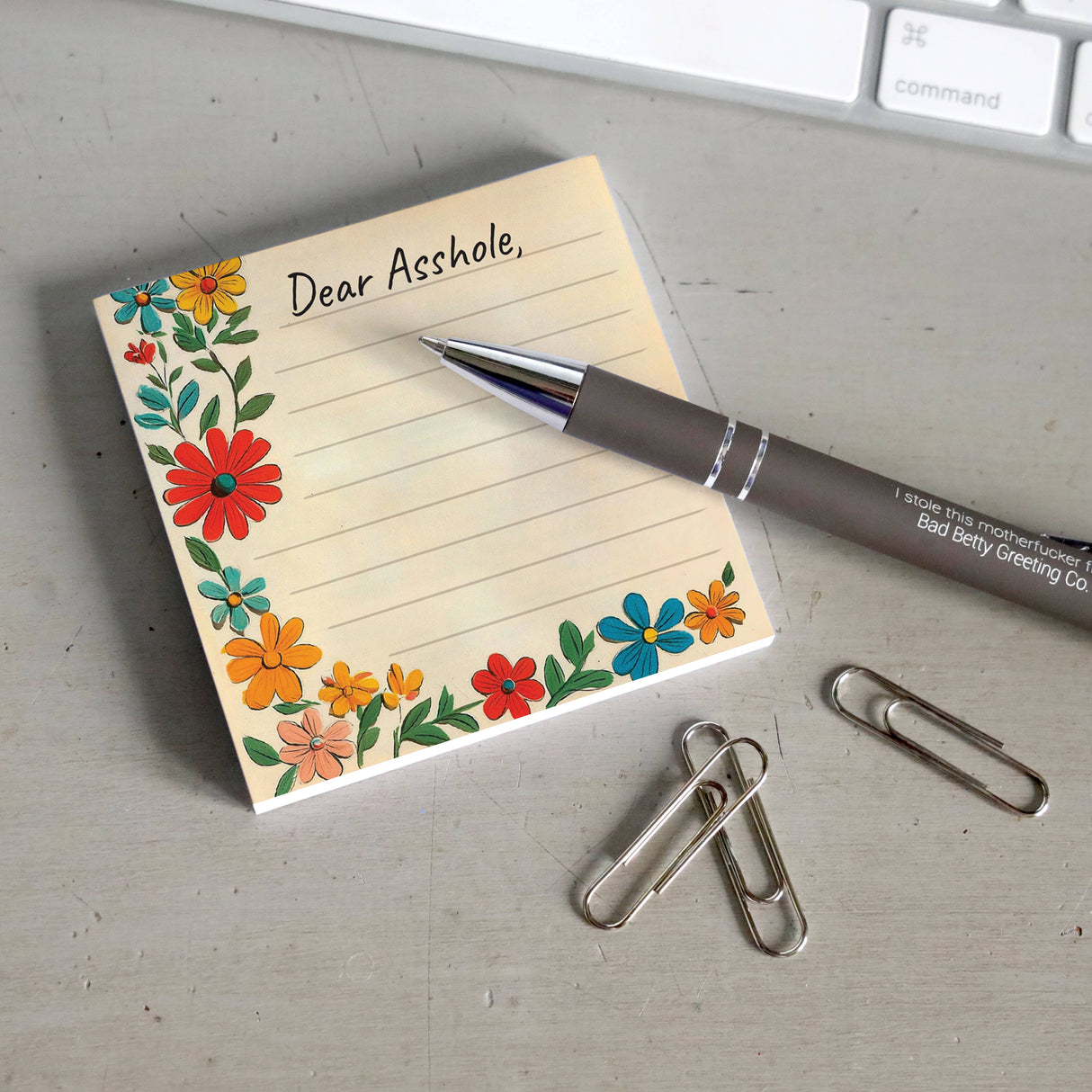 Dear Asshole Note Pad