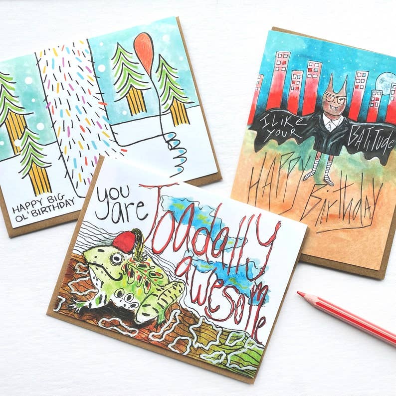 Awesome Toad Greeting Card