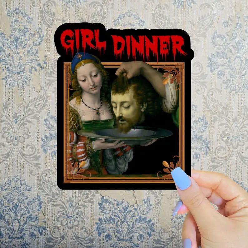 Girl Dinner Sticker