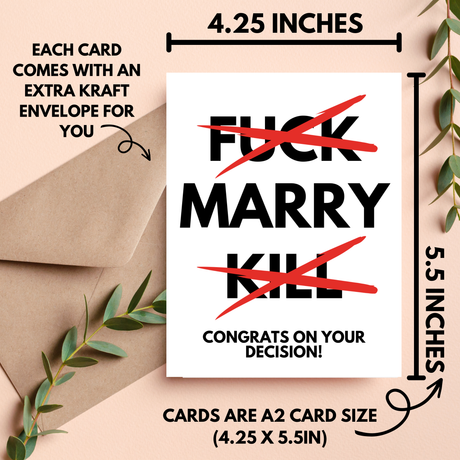 Congrats Wedding or Engagement Card