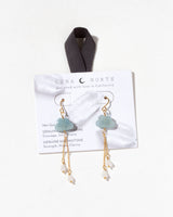 Cloud Nine Gemstone Drop Earring- Aquamarine